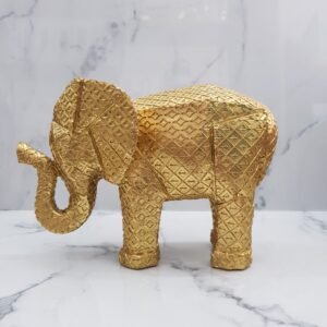 Adorno Elefante Grande Dorado.