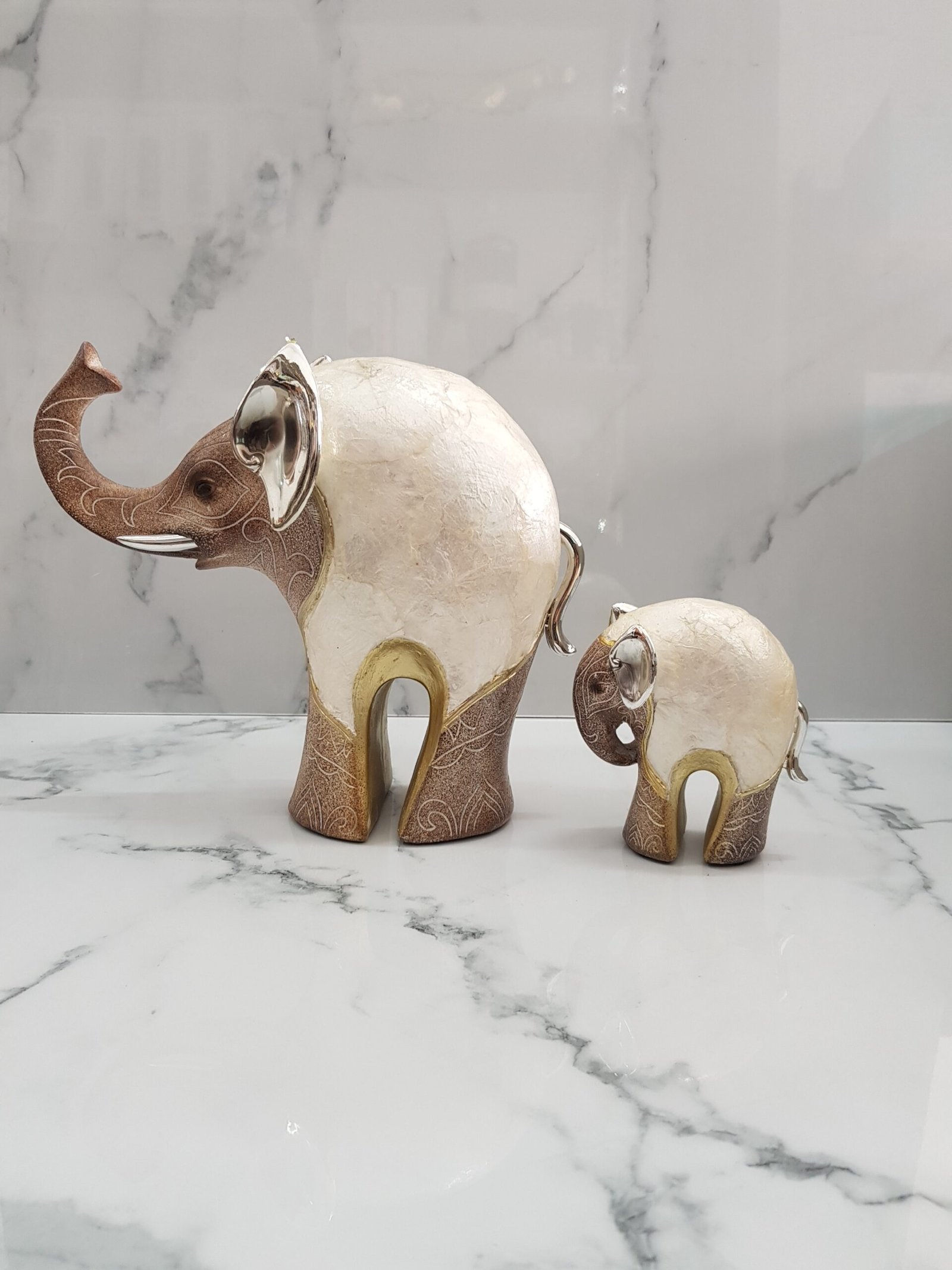 Adorno Elefante Mama E Hijo.
