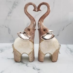 Adorno 2 Elefante Forma Corazón.
