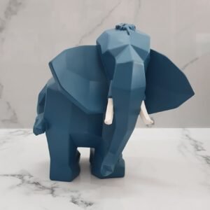 Adorno Elefante Azul Grande.
