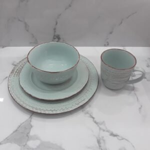 Juego De Vajilla Verde Menta B-Cafe.