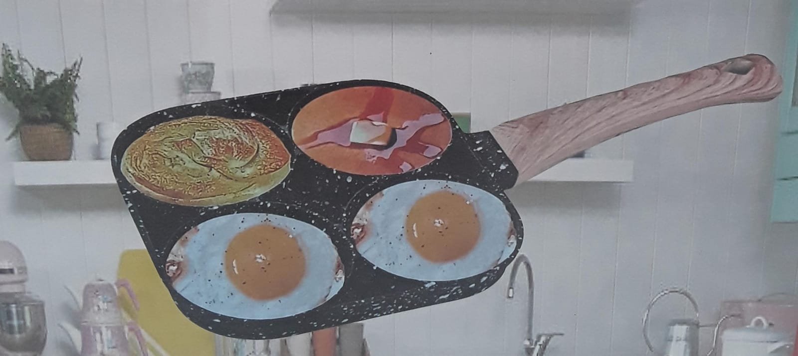 Cacerola Antiadherente De 4 Puestos. - Imagen 2