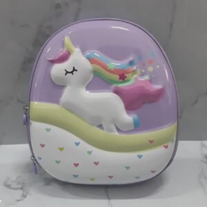 Mochila Niña Estamp Unicornio Li-Bl.